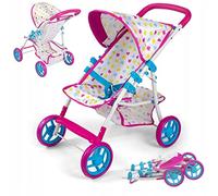 Milly Mally Natalie Candy Baby Sports Stroller pour poupées