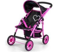 Milly Mally Natalie Prestige Noir Poussette de sport pour poupées
