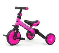 Tricycle 3-en-1 Milly Mally Optimus - Rose - Pour Enfant de 18 mois à 4 ans - Pneus en caoutchouc rose TU