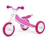 Milly Mally Vélo 2 en 1 Cool Hearts Ride-on pour enfant Rose