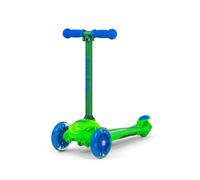 Milly Mally Trottinette Zapp – 3 roues LED pliable, guidon réglable en hauteur 3+ ans Vert