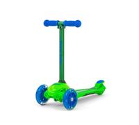 Milly Mally Trottinette Zapp – 3 roues LED pliable, guidon réglable en hauteur 3+ ans Vert