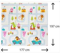 Milly Mally Tapis pliant en mousse, 197 x 177cm - Play Street