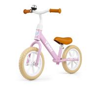 Milly Mally Timmy Vélo de marche pour enfants Vélo d'équilibre à partir de 2 ans Roues en mousse 12 pouces Selle réglable en hauteur Rose