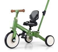 Milly Mally Tricycle Optimus Max Tricycle 5 en 1 pour bébé, Vert Vélo d'Entraînement d'Équilibre Vélo Draisienne Tricycle pour Enfants de 1-3 Ans