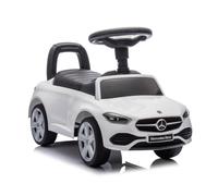 Milly Mally Véhicule Cavalier Poussoir pour Enfants Mercedes C-Class S Jouet Cadeau dès 12 Mois avec Volant Audio, Compartiment de Rangement, Protection Anti-basculement (Blanc)