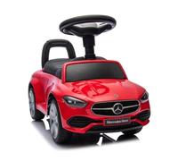 Milly Mally Véhicule Cavalier Poussoir pour Enfants Mercedes C-Class S Jouet Cadeau dès 12 Mois avec Volant Audio, Compartiment de Rangement, Protection Anti-basculement (Rouge)