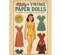 Milly’s Vintage Paper Dolls: Classic Cut-Out Collection with 40 Characters: Includes duplicate copies of each doll for extra fun! Perfect for kids, collectors, and vintage lovers.