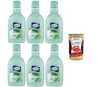 Milmil Bagno Schiuma Fragranza Muschio Bianco Mousse de bain Parfum musc blanc Format pratique testé dermatologiquement 6 x 2000 ml + Italian Gourmet Polpa 400 g