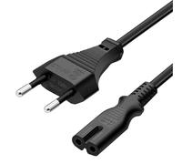 MilnoTech Câble d'alimentation 1M, Câble d'alimentation de la Euro Fiche vers Figure 8 Cordon d'alimentation pour Samsung Philips LG Sony TV, PS4, PS5,Xbox,PC Monitor, DVD, Imprimante