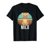 Milo - Beau nom de garçon avec Un Lion Mignon T-Shirt