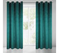 Milo Eurofirany rideau fini sur oeillets 140x250 vert velours foncé