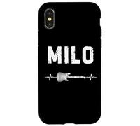 Milo Guitare Battement De Coeur Musique Guitariste Coque pour iPhone X/XS