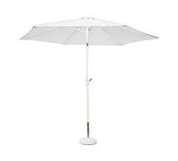 Milo srl COS095 Parasol de Jardin Ø 3 Poteau Central Blanc pour extérieur, Restaurant, Glace, Bar, hôtel, hôtel