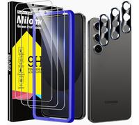 Milomdoi 3 Pièces Protection Verre Trempé pour Google Pixel 9 Pro Max avec 3 Pièces Caméra Arrière Protection Accessoire, Ultra Résistant Film Protection écran, Sans Bulles, Dureté 9H Glass