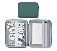 Miloocul Organiseur de cordon en cuir imperméable pour homme (vert foncé, simple couche, taille S)