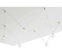 Miloox Aladino lampe suspendue 5x40 W transparent-doré 1744.144