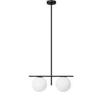 Miloox Jugen Black plafonnier 2x40 W blanc-noir 1744.200