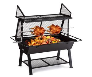 Milos Alto Rôtissoire barbecue structure en acier ignifuge stockage du bois