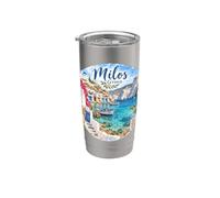 Milos Grèce île grecque Europe Port de croisière Gobelet isotherme en acier inoxydable double paroi