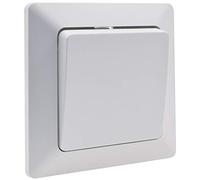 ChiliTec Interrupteur va-et-vient MILOS blanc mat avec cadre UP