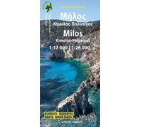 Milos - kimolos - polyaigos - Échelle 1 : 32 000 1 : 26 000, Edition bilingue anglais-grec - Collectif - Anavasi - Atlas / carte