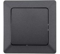 ChiliTec Interrupteur croisé MILOS anthracite avec cadre pour encastrement