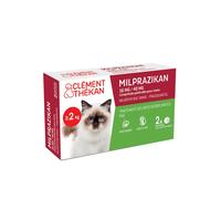 Clement Thekan Milprazikan Traitement Des Vers Plats Et Ronds Chat 2 Comprimés Comprimé(S) pc(s)