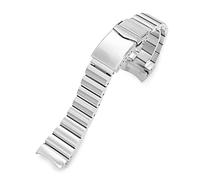 MiLTAT 22 mm Bandoleer Style Bracelet de montre en métal compatible avec Seiko 5 42,5 mm SRPD77