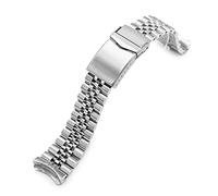 MiLTAT 22 mm Super-J Louis Bracelet de montre en métal compatible avec Seiko 5 42,5 mm SRPD77
