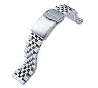 MiLTAT 22mm Bracelet de montre version à usage courant à bout droit, style-Louis