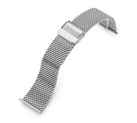 MiLTAT Bracelet de montre en maille milanaise à dégagement rapide brossé 19 mm