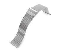 MiLTAT Bracelet de montre en maille milanaise super fine à libération rapide de 20 mm - Polished