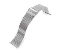 MiLTAT Bracelet de montre en maille superfine classique à dégagement rapide poli 22 mm