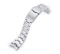 MiLTAT Bracelet de montre en métal de 22 mm compatible avec Orient Kamasu RA-AA0004E19A RA-AA0001B19A, Super-O, acier inoxydable, Large, Classique
