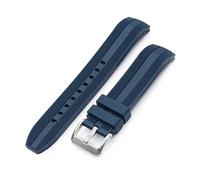 MiLTAT StrapXPro SBDC101 SPB143 Bracelet de montre en caoutchouc pour Seiko 63Mas, SPX1C Bleu marine, Man's size, Agate