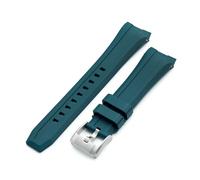 MiLTAT Wheels FKM Bracelet de montre en caoutchouc compatible avec Orient Kamasu, libération rapide 22 mm, vert