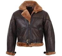Mil-Tec Royal Airforce Lambskin, veste en cuir 3XL Marron Foncé/Marron Clair Marron Foncé/Marron Clair