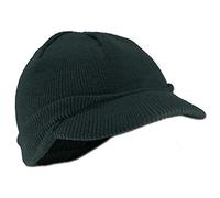 Miltec Bonnet Watch Us avec Visière Laine Noir OneSize