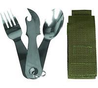 Miltec Set de 3 Couverts INOX Adulte Unisexe, Taille Unique