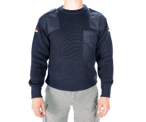Miltec Sturm Pull-Over BW 80/Laine 20/Acrylique Bleu Foncé Bleu 060