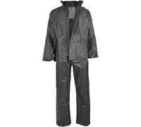 Mil Tec Ensemble de protection contre la pluie veste et pantalon Noir Taille S
