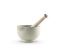 Milton Brook Mortier et pilon en porcelaine vitrifiée, taille 1, 11,2 cm de diamètre, blanc