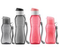 MILTON Lot de 4 bouteilles d'eau pour enfants de 15,2 et 340,2 g avec couvercle à rabat sans fuite - Petite bouteille d'eau portable pour adultes - Sangle de transport - Cadeaux pour enfants - Cadeaux