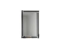 Milton Manor Miroir Mural Triple biseauté Noir 70 x 100 cm