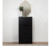 Milton & Oldbrook Armoire à Chaussures Prato Noir