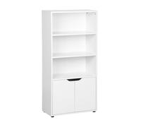 Milton & Oldbrook Bibliothèque Avec 4 Compartiments Kells Blanc