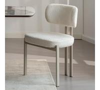 Milton & Oldbrook Bouclette Chaise de Salle à Manger Ubeda Blanc