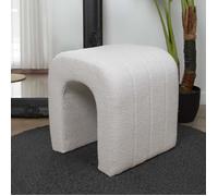 Milton & Oldbrook Bouclette Pouf Rubik Blanc