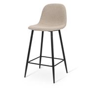 Milton & Oldbrook Bouclette Tabouret de Bar Bas Milan Taupe